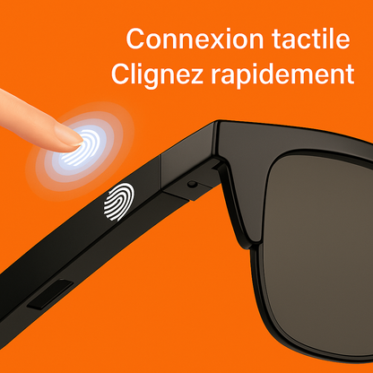 Lunettes Connectées F06 | HIFI 2025 | UV400 & Bluetooth
